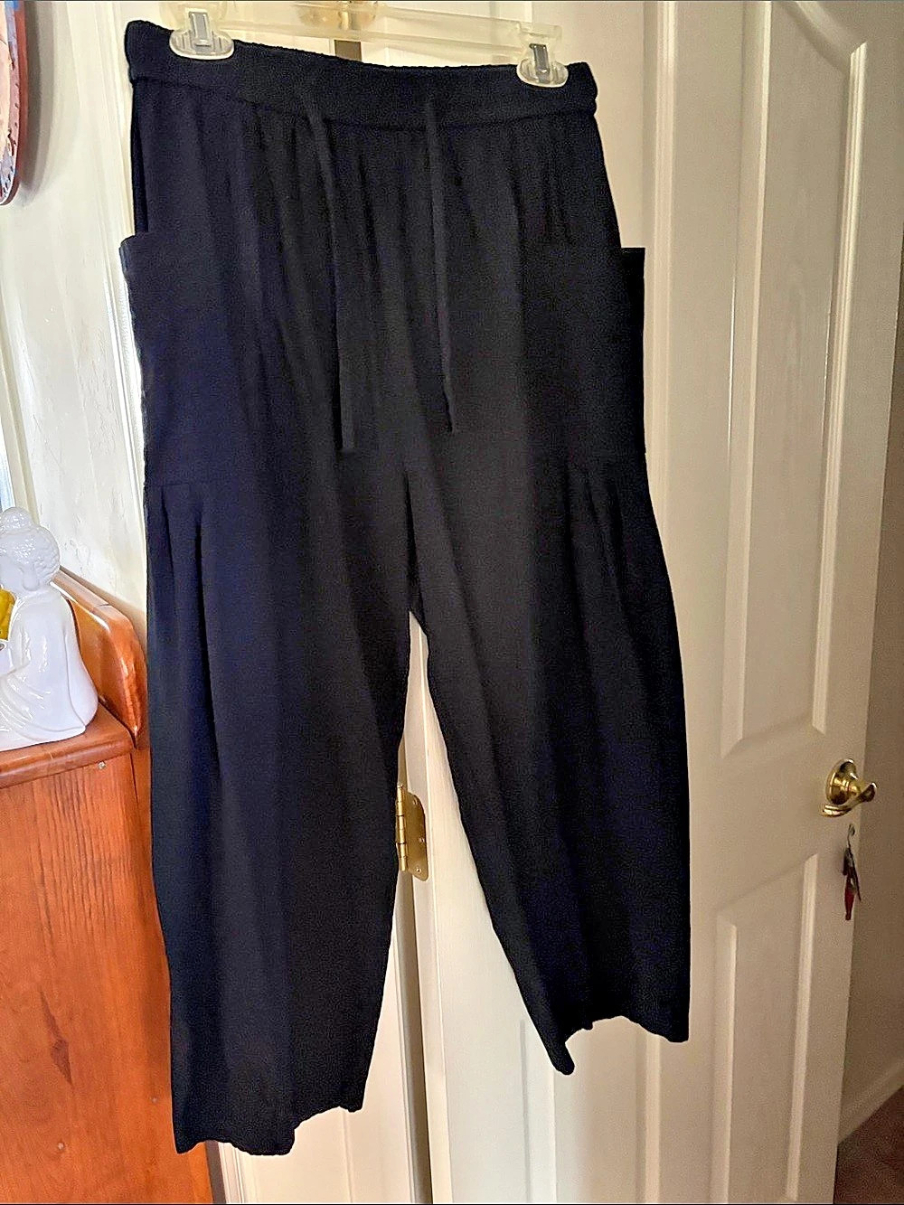 Black Wide Leg Pants, Medium, Like New